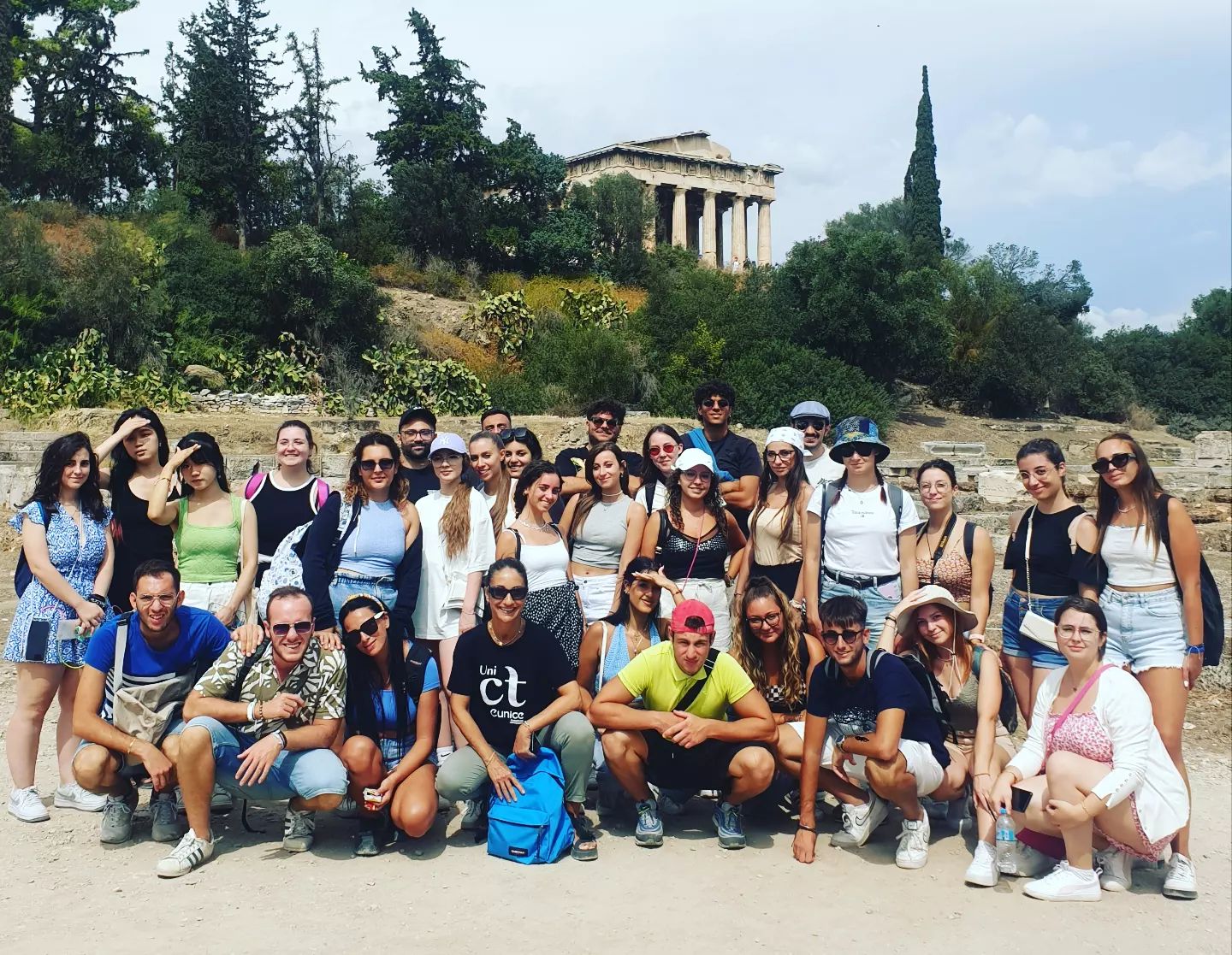 Studenti del corso di laurea triennale in Scienze del turismo ad Atene