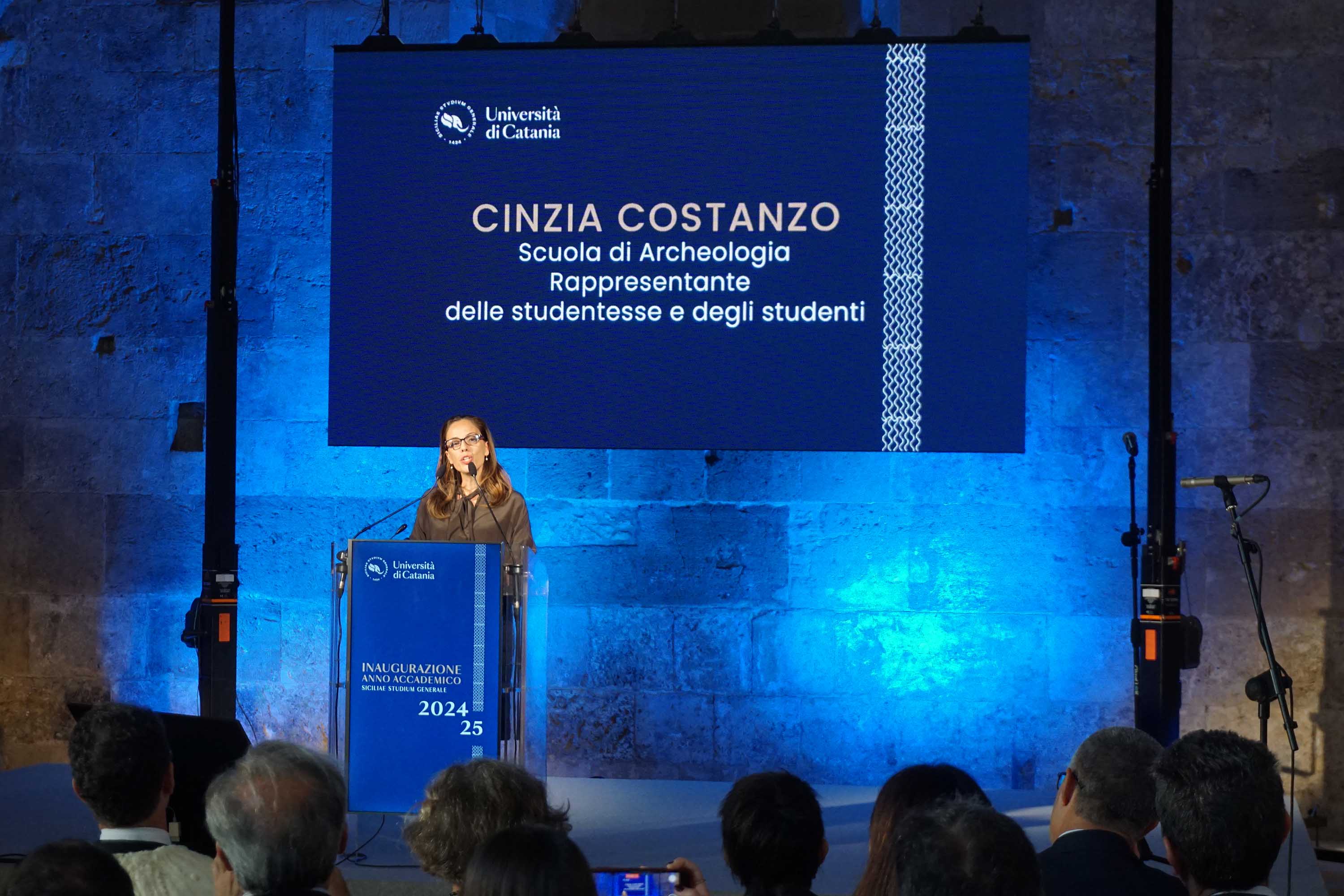 La studentessa Cinzia Costanzo