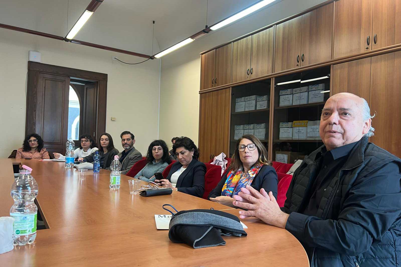 Un momento dell'intervento di Edoardo Scirè Fisichella