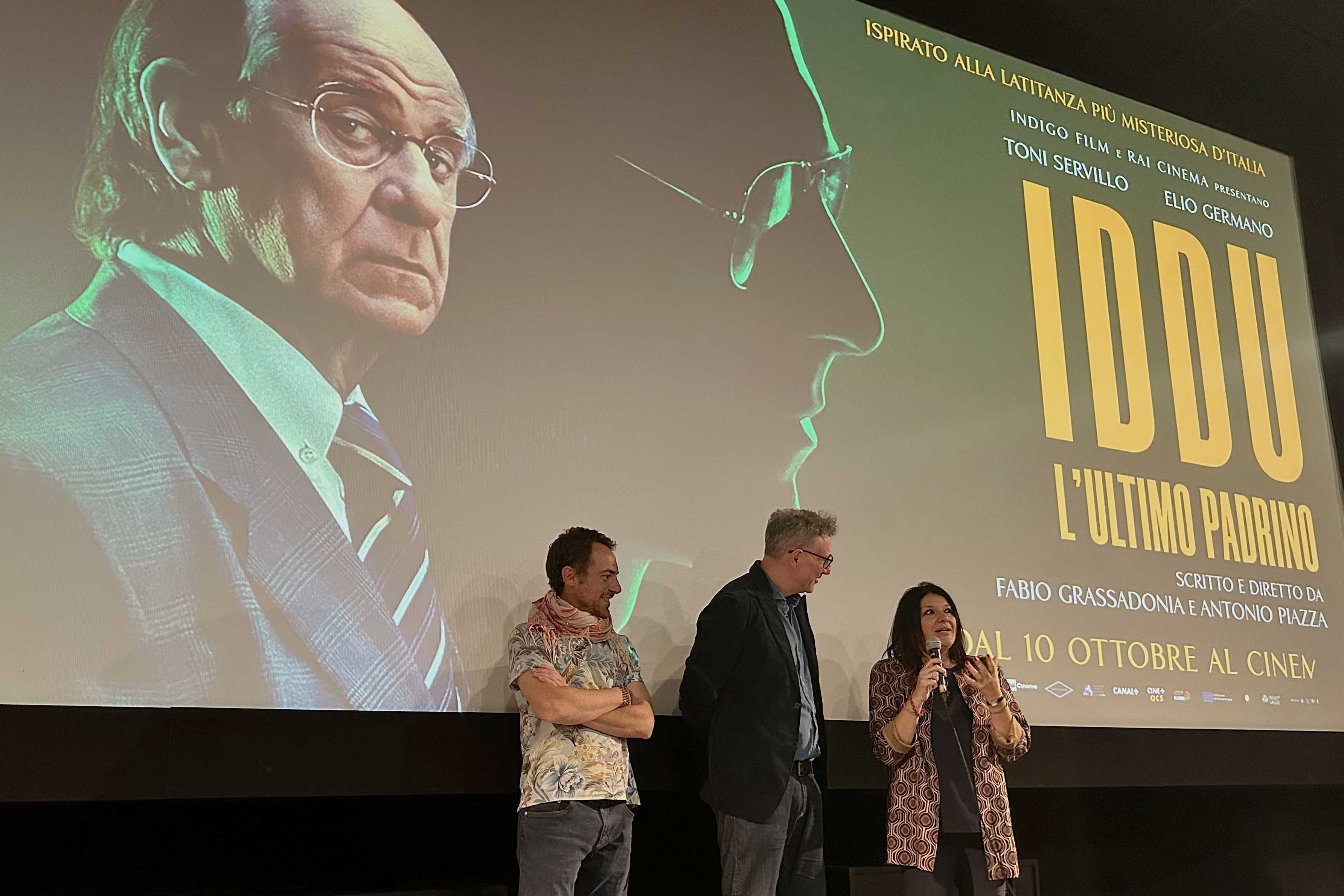 Elio Germano e Antonio Piazza al cinema Apollo di Messina