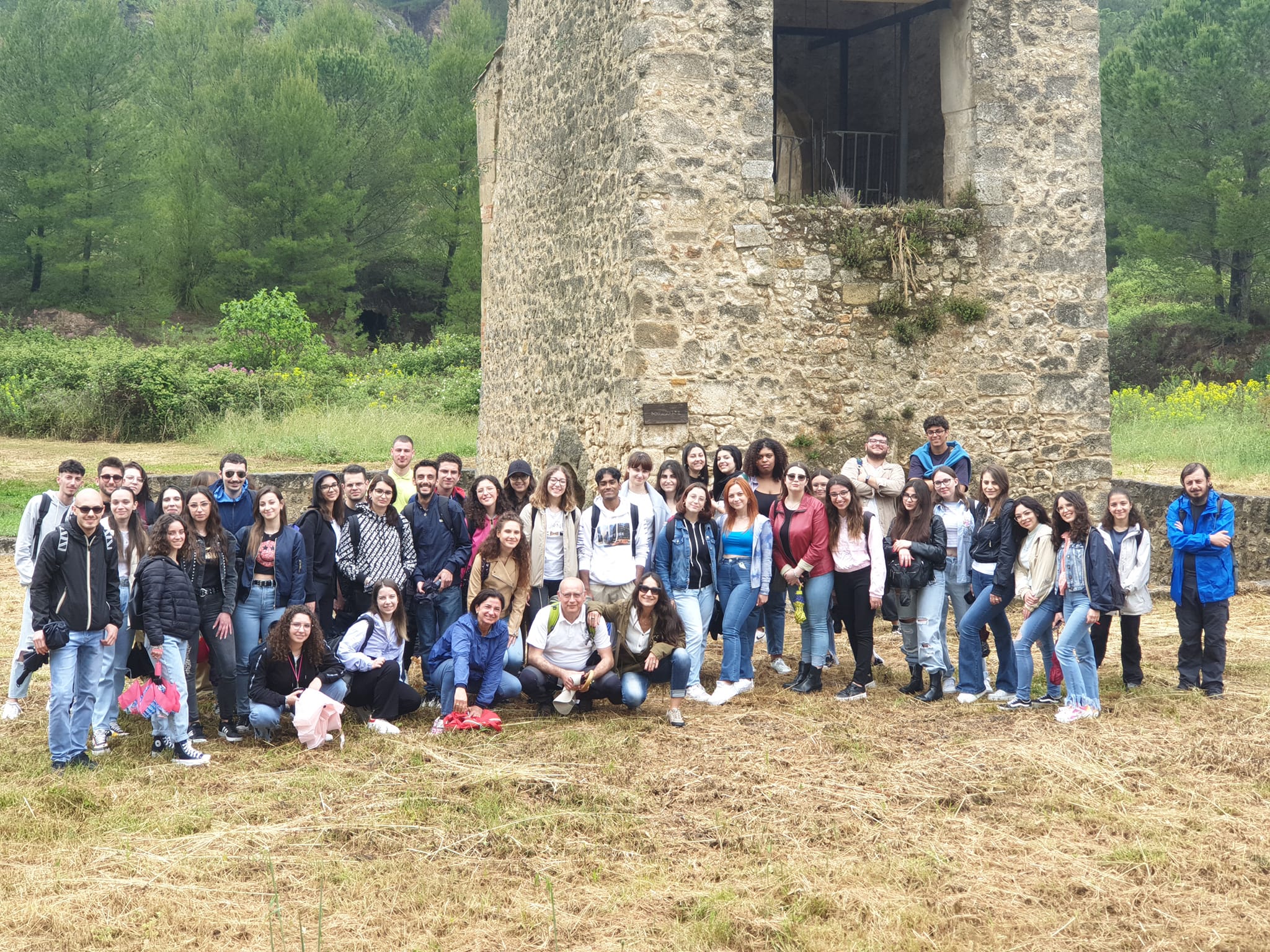 Studenti del corso di laurea triennale in Scienze del turismo in un parco minerario