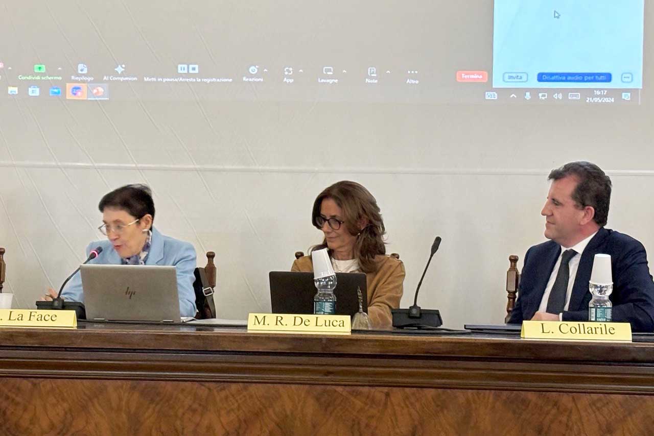 In foto da sinistra Giuseppina La Face, Maria Rosa De Luca e Luigi Collarile