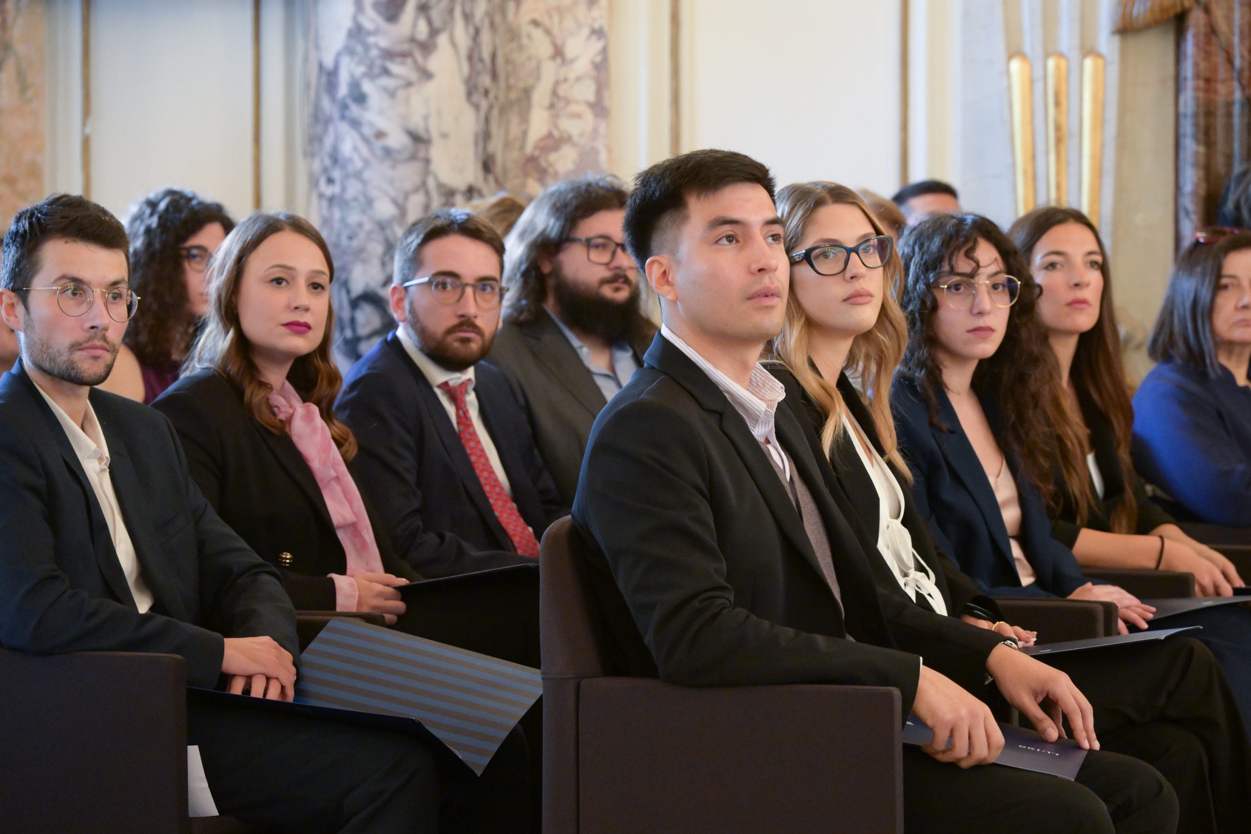 Un momento della cerimonia di premiazione