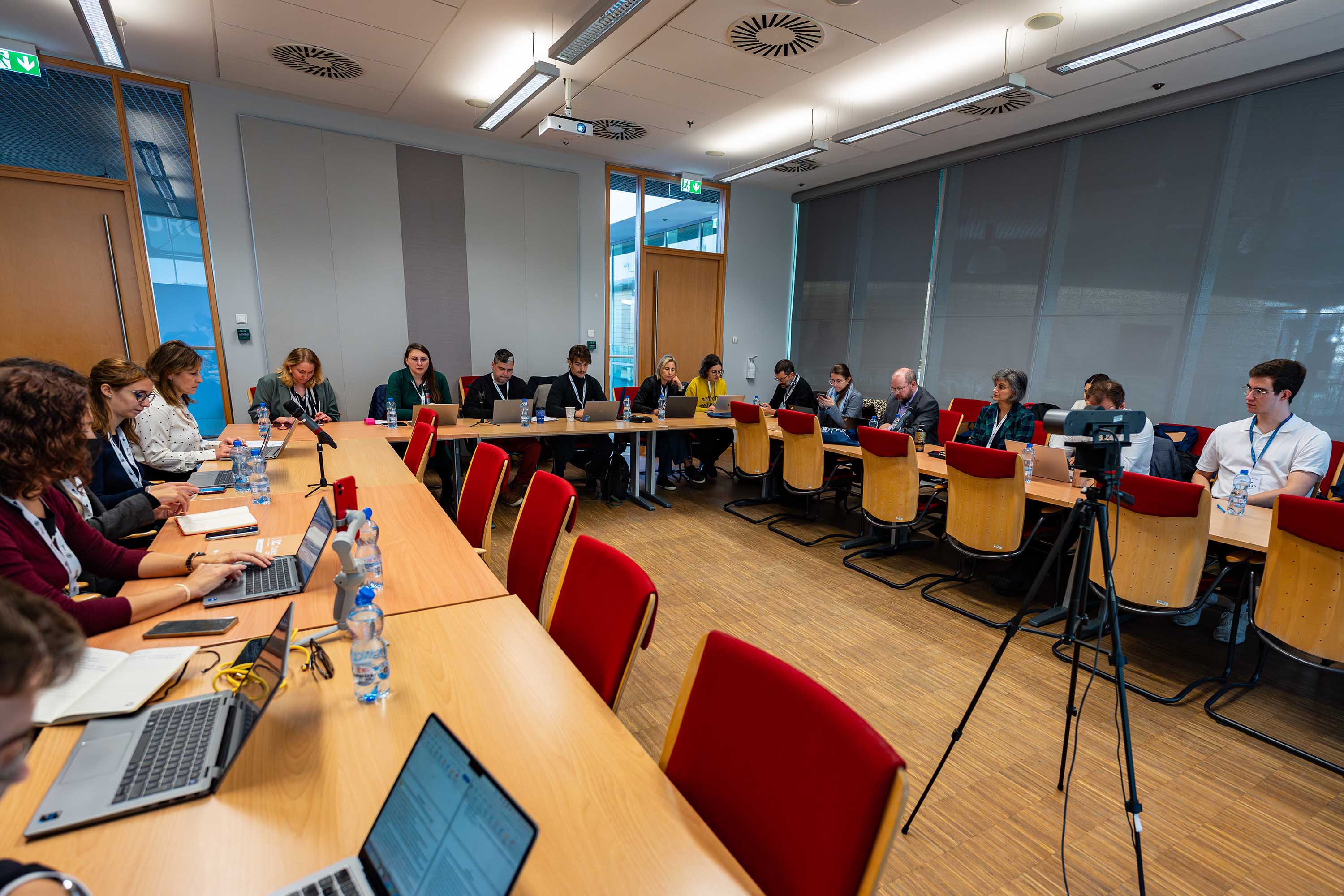 Un momento dell'incontro nei locali dell'ateneo di Poznan