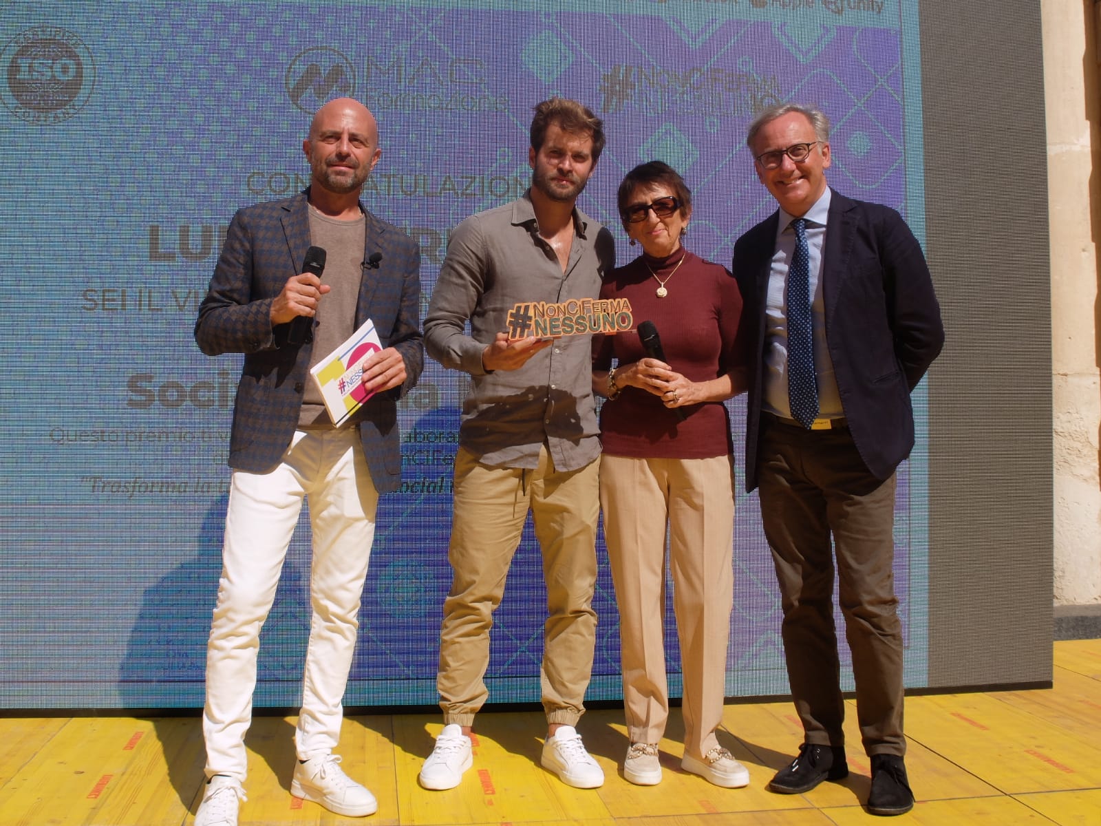 Luca Abete, Luka Petričević, Francesca Longo e Daniele Malfitana