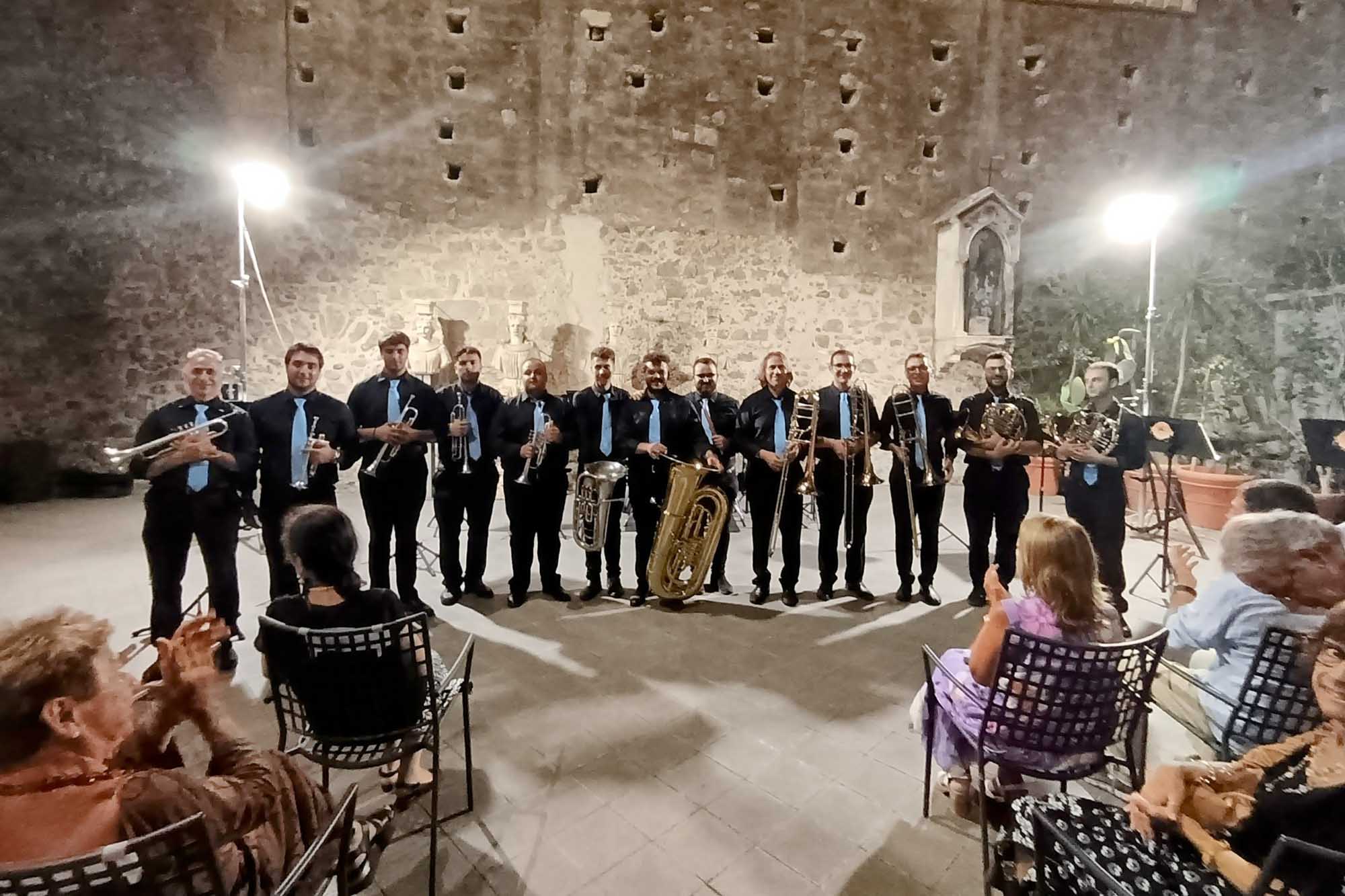 La Camerata Polifonica Siciliana durante il concerto al Museo Diocesano