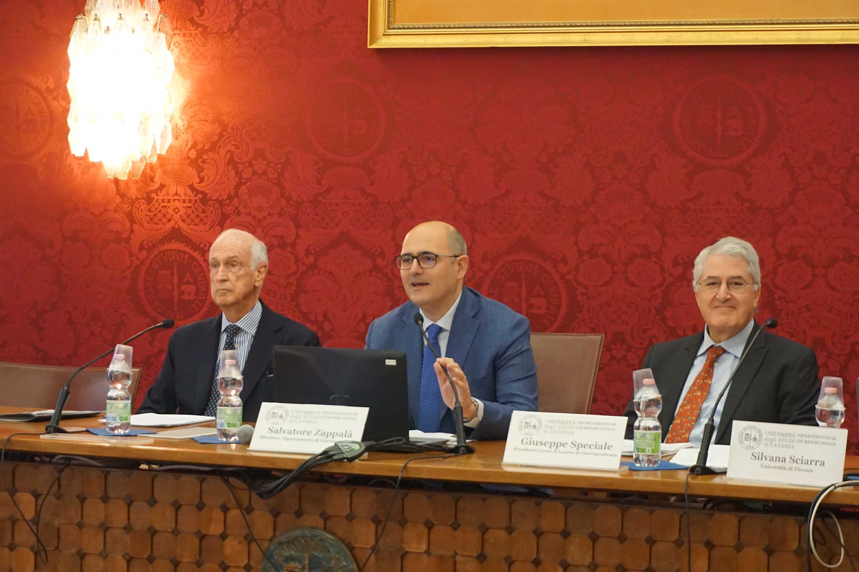 In foto da sinistra Raffaele De Luca Tamajo, Salvatore Zappalà e Giuseppe Speciale