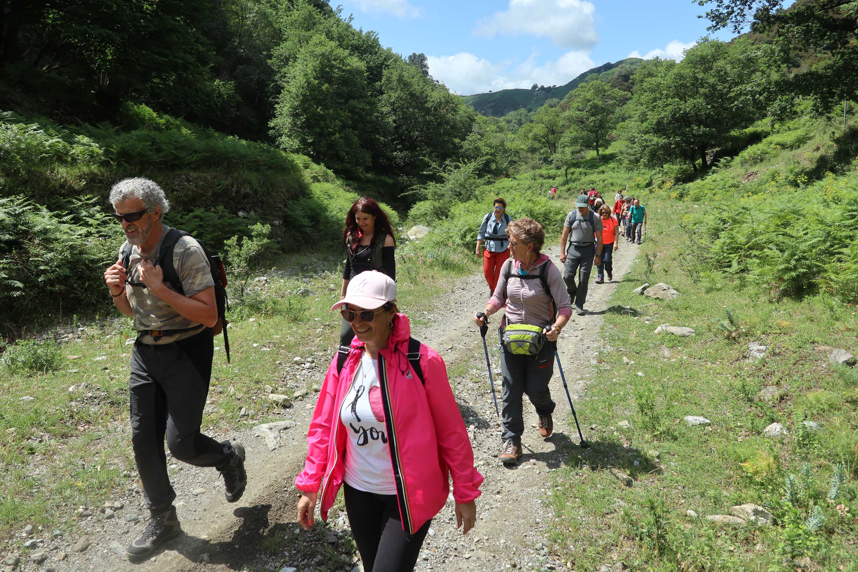 Escursionisti partecipanti all'iniziativa