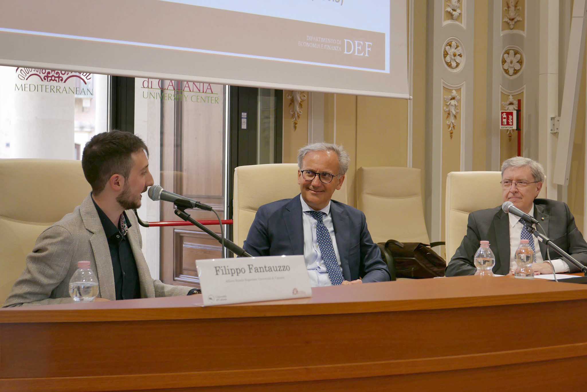 In foto da sinistra Filippo Fantauzzo, Daniele Malfitana e Enrico Giovannini