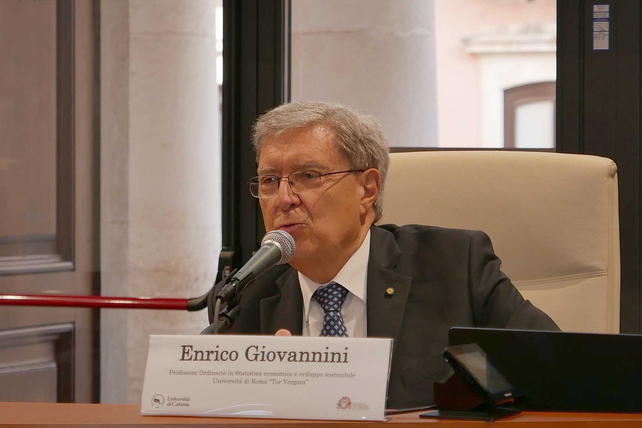 Il prof. Enrico Giovannini, presidente dell'Asvis