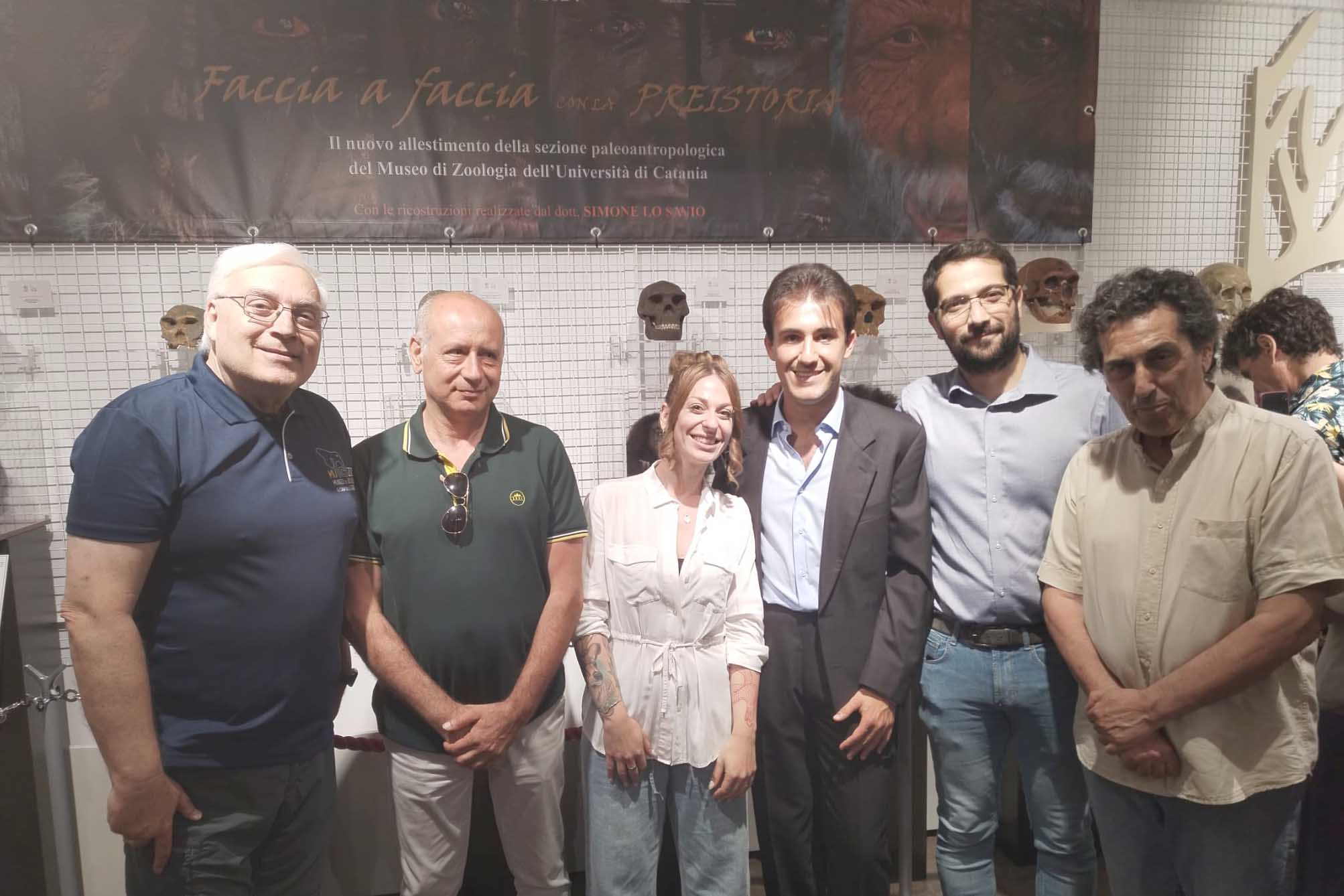 In foto da sinistra Fabio Massimo Viglianisi, Rosolino Cirrincione, Michela Triolo, Simone Lo Savio, Diego Leone e Giorgio Sabella 