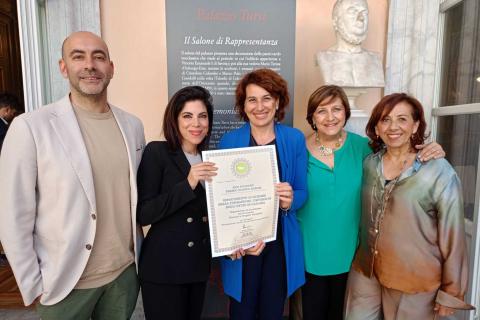 In foto da sinistra Giambattista Bufalino, Gabriella D’Aprile, Catia Pasta, Robertina Nicastro, Francesca Aparo