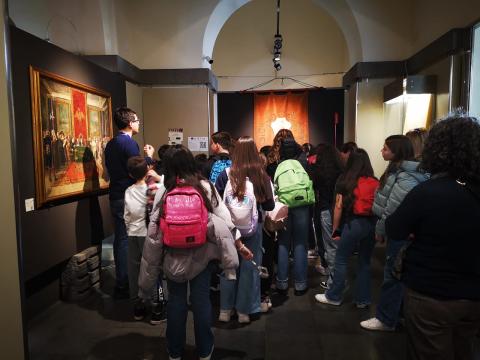 Un momento di una visita al Museo dei Saperi e delle Mirabilia Siciliane
