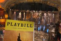 Un momento dello show "Hamilton" a Broadway