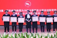 Un gruppo di studenti della Fujian Normal University in Cina laureati con il double degree all’Università di Catania