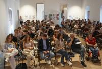 Gli studenti presenti al Palazzo della Cultura